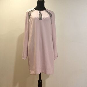 BCBGMAXAZRIA Pink dress with lace detail